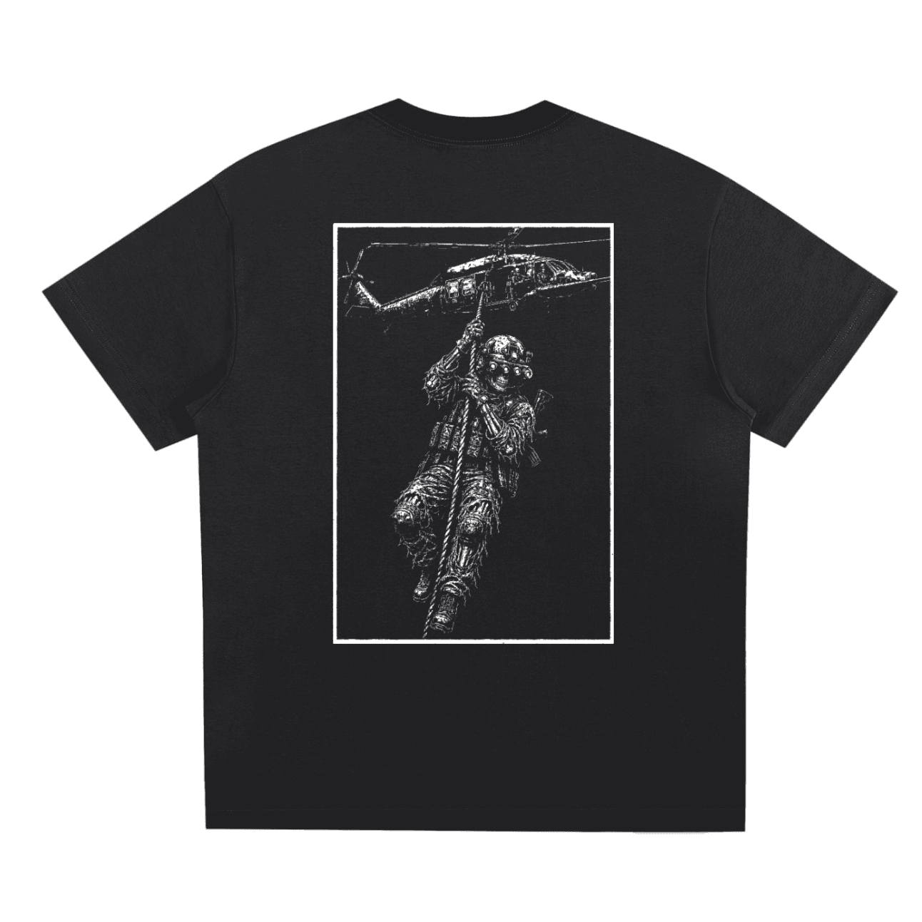 Helo Drop tee — back view